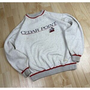 Vintage 90s Cedar Point Graphic Sweatshirt / Crewneck / Size Small